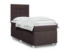 Sommier à Mobenze de lit avec matelas Marron foncé 80x200 cm NRXH40425