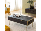 Table basse en Mobenze de manguier et métal doré Mobenze JZGD78229