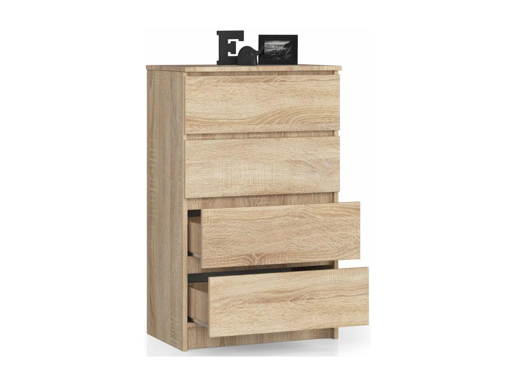 commode Boislis 4 tiroirs 60x99x40 cm bois IRMM34971