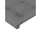 Tête de lit à LED Gris foncé 180x5x78/88 cm Tissu OWPN50772