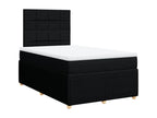 Sommier à Mobenze de lit avec matelas Noir 120x200 cm Tissu MAOR80862
