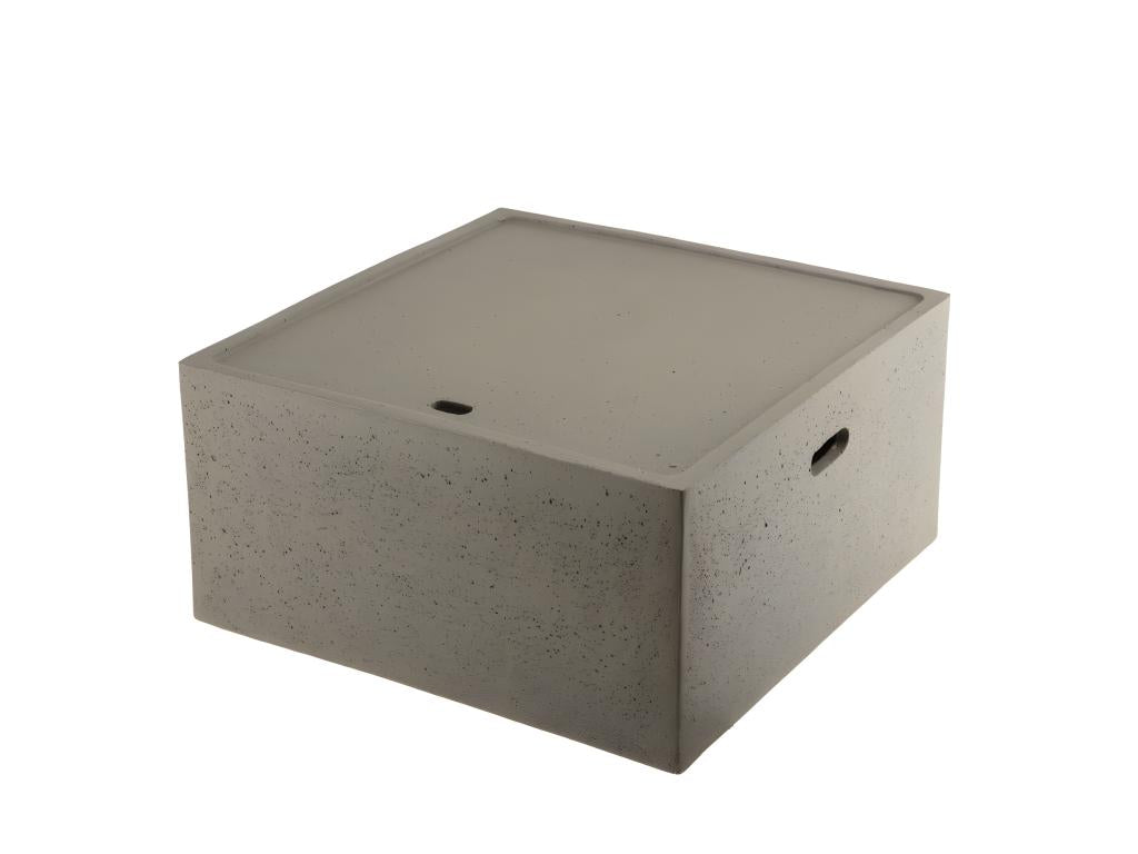 Mobenze - Table basse de jardin carrée 68x68 cm béton RGRJ97089