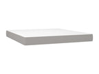 Lit à sommier tapissier avec matelas Gris clair 180x200cm Tissu IJLC09389