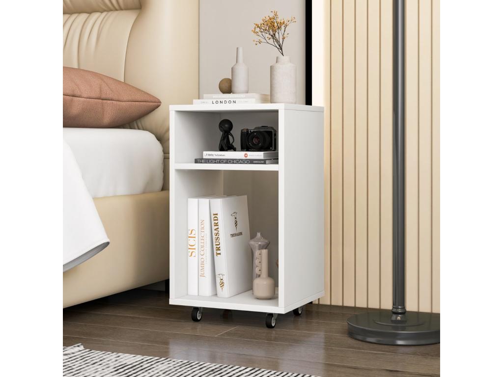 Classeur mobile classeur vertical blanc 33x30x58 cm 20 0008289 HPWK98754