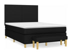 Lit à sommier tapissier avec matelas Noir 140x190 cm Tissu RLTA59713