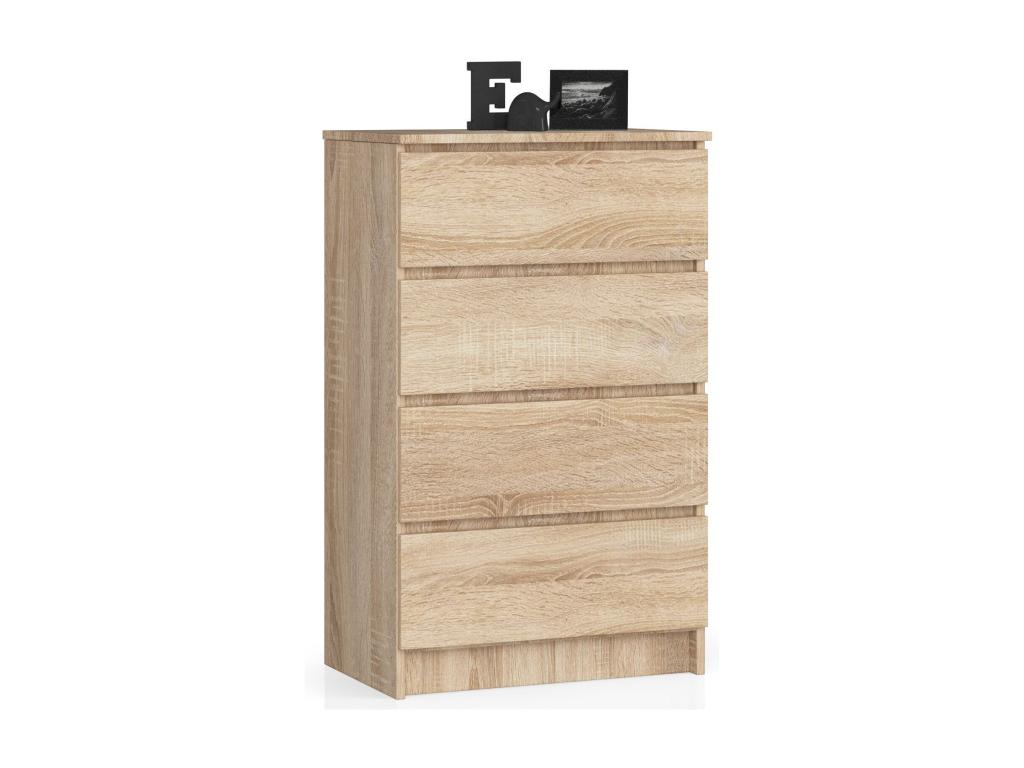 commode Boislis 4 tiroirs 60x99x40 cm bois IRMM34971