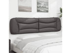 Tête de lit coussin gris 200 cm similicuir NGGW85754