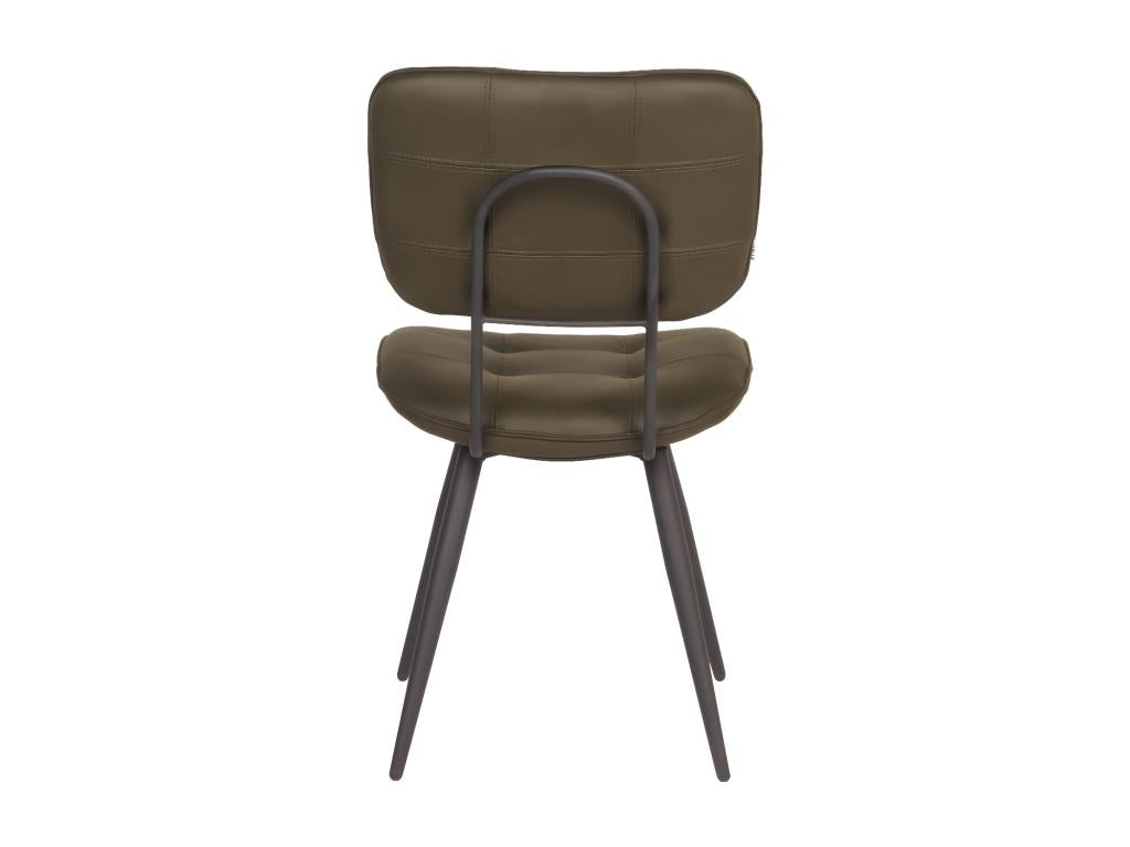 Chaises à manger lot de 2 Gus 49x60x87 cm vert armée QHJJ30753