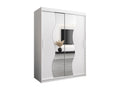 ARMOIRE Mobenze À PORTES COULISSANTES 200/150/62 2 Portes Blanc/Blanc HMLW91749