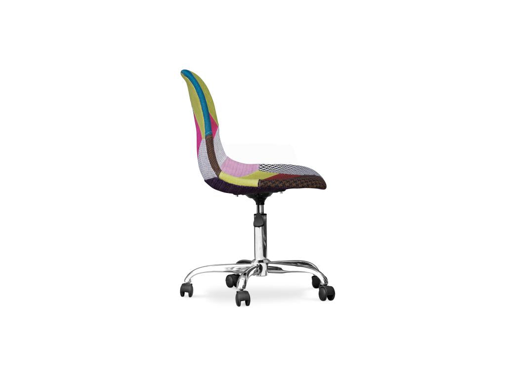 Chaise de Bureau à Mobenze - Chaise de Bureau - Tapissée en Mobenze Multicolore CCAO15074