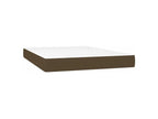 Sommier à Boislis de lit avec matelas Marron foncé 140x190 LRUT62028