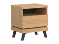 Table de chevet 1 tiroir Chêne naturel - Boislis NGWH70189
