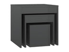 Tables gigognes 3 pcs Gris brillant Bois d'ingénierie LJYZ72233