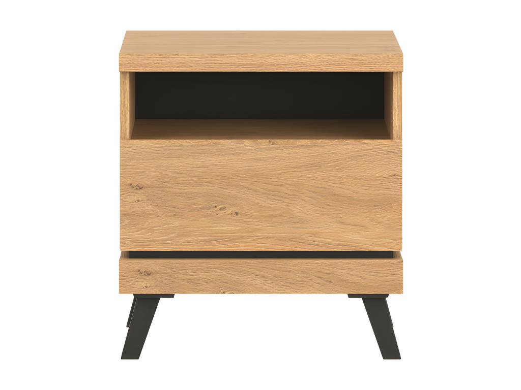 Table de chevet 1 tiroir Chêne naturel - Boislis NGWH70189