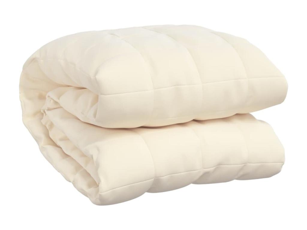 Couverture lestée Crème clair 220x230 11 kg Tissu TWIH06252