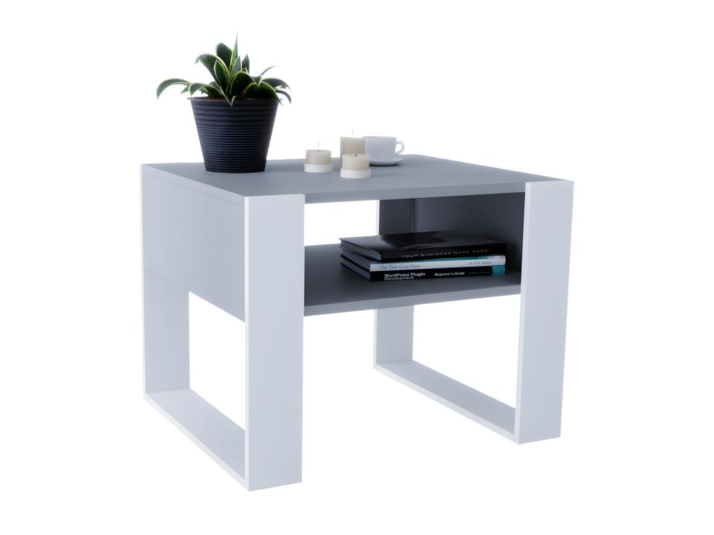 Table basse Mobenze 65 Gris / Blanc YGBZ82080