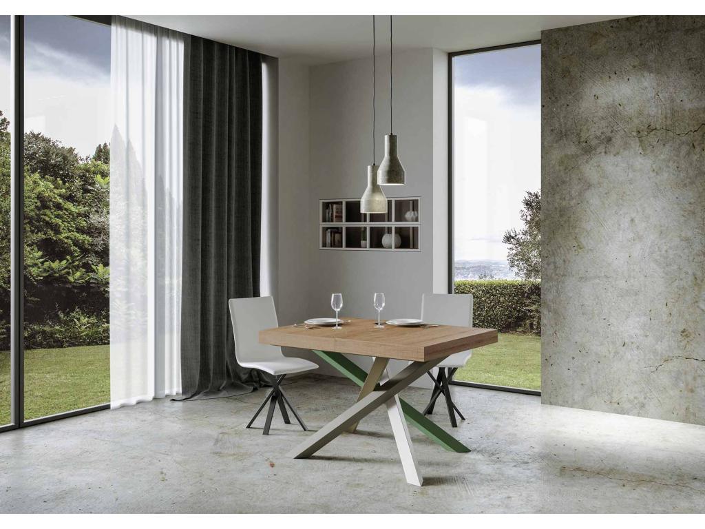 Table extensible 90x130/234 cm Mobenze Chêne Nature cadre 4/A GAMG53814