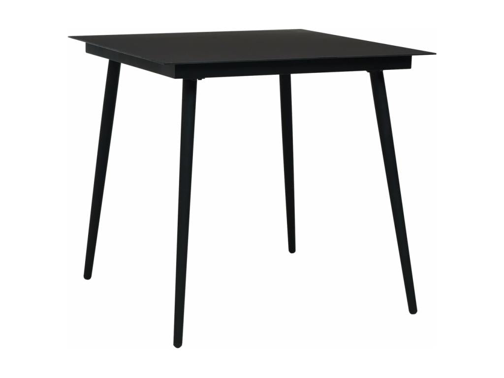 Mobilier à dîner d'extérieur noir 56x53.5x85.5 cm 02 0014656 RAHF01793