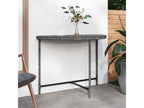 Table de jardin Gris 100x50x75 cm Résine tressée CCEU77530