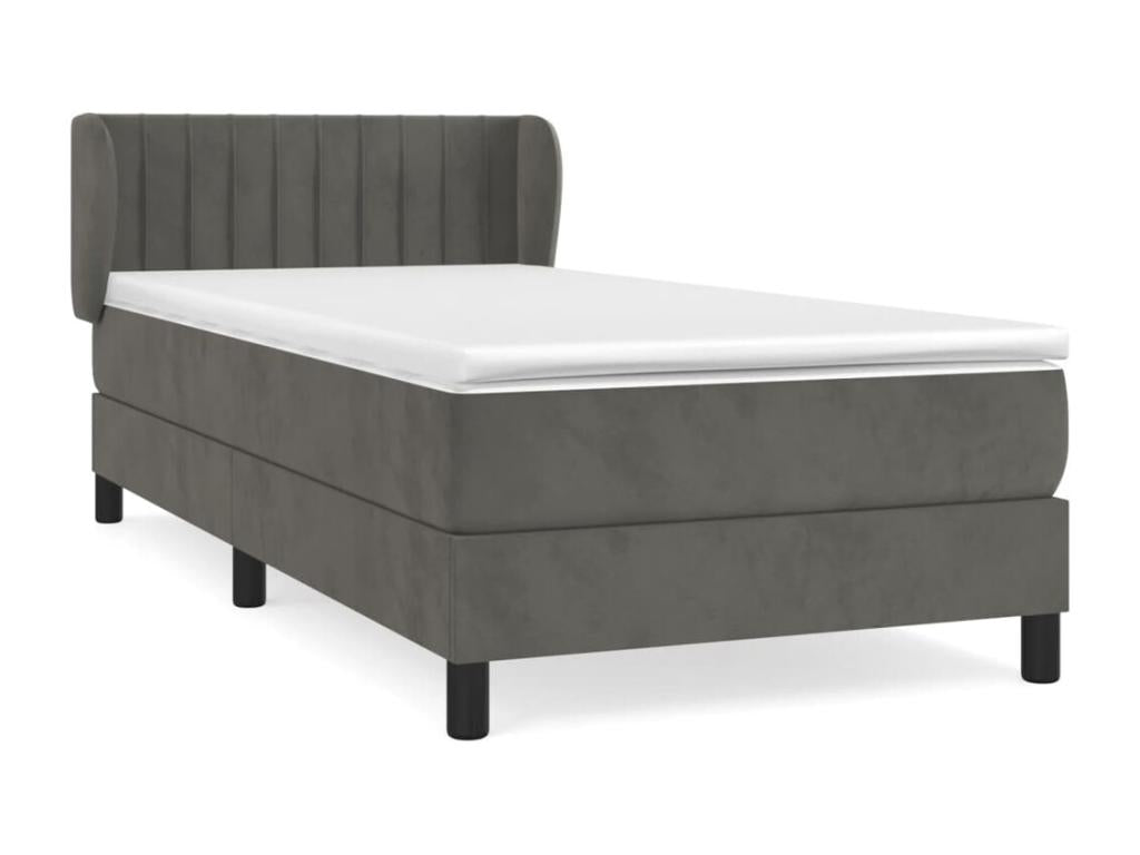 Sommier à Mobenze de lit et matelas Gris foncé 80x200 Mobenze VYTD96425