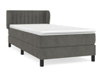 Sommier à Mobenze de lit et matelas Gris foncé 80x200 Mobenze VYTD96425