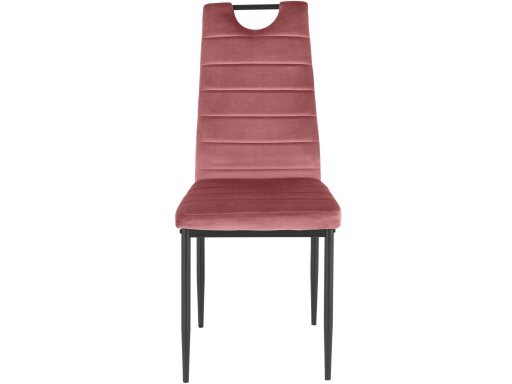 Mobenze - Lot de 4 chaises de salle à manger en Mobenze rose foncé YOXT59322
