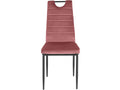 Mobenze - Lot de 4 chaises de salle à manger en Mobenze rose foncé YOXT59322
