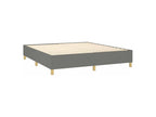 Sommier à Boislis de lit avec matelas Gris foncé 160x200 Tissu VLPQ22660