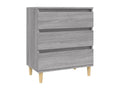 Buffet Luxameub gris 60x35x70 cm Bois d'ingénierie BCPT07925