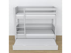 Lit superposé en Mobenze - avec tiroir pour matelas N02 Gris 90x180 EUNK82860