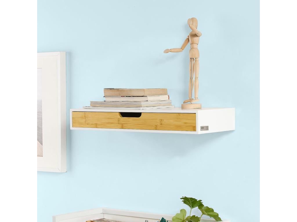 murale avec tiroir Armoire à clés Etagère Porte-clés Meuble d'entrée de rangement FRG93-WN WMGK48171