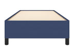 Cadre de lit sans matelas bleu 80x200 cm tissu QQKU33143