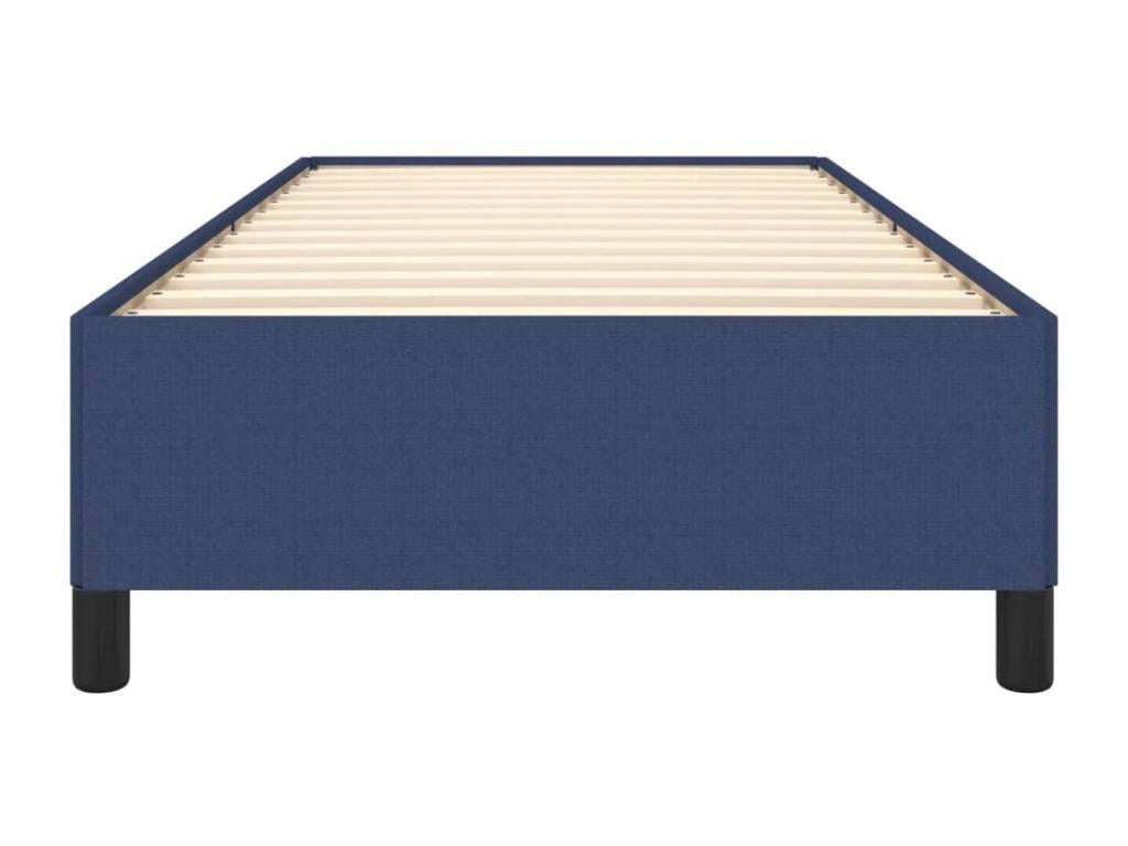 Cadre de lit sans matelas bleu 80x200 cm tissu QQKU33143