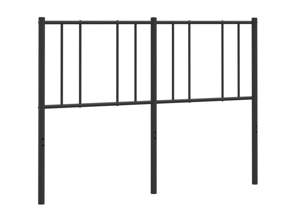 Tête de lit métal noir 140cm EJQM55406