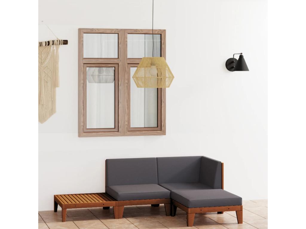 Salon de jardin 4 pcs avec coussins Mobenze d'Mobenze solide 2 RDFF79014