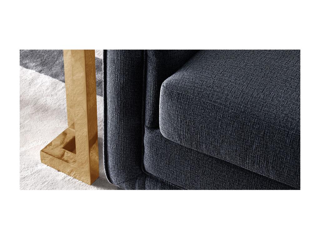 Canapé 2 places en Mobenze - Gris souris RAHX84700