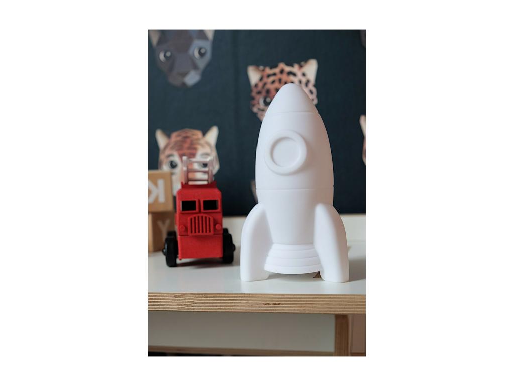 Boislis M - Veilleuse enfant en forme de fusée rechargeable URVP76559