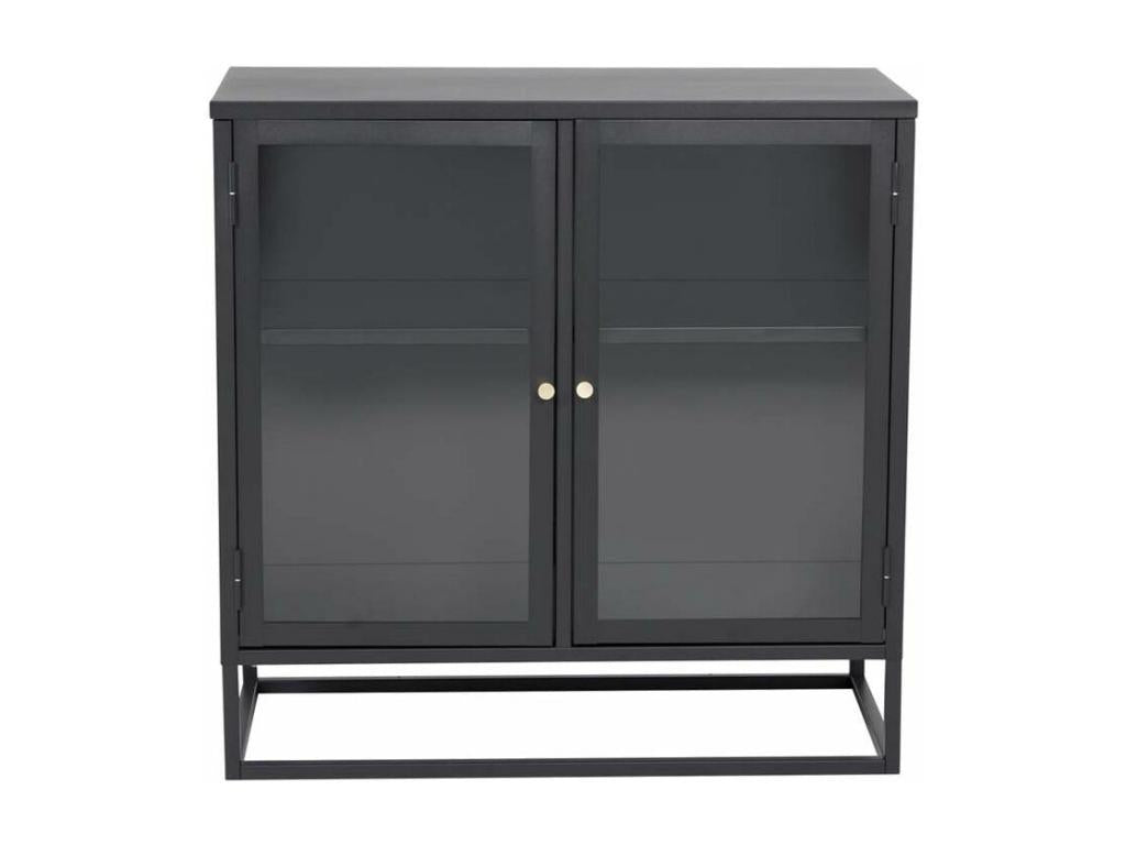 Buffet 2 portes en acier Mobenze Noir GORQ75733