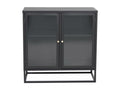Buffet 2 portes en acier Mobenze Noir GORQ75733