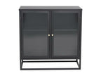 Buffet 2 portes en acier Mobenze Noir GORQ75733