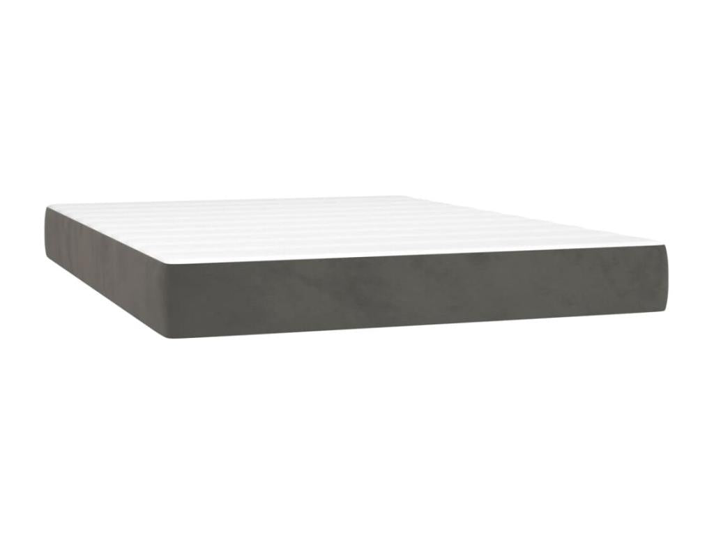 Sommier à Mobenze de lit et matelas Gris foncé 140x190cm Mobenze IWEG54098