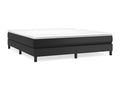 Sommier à Luxameub de lit avec matelas Noir 180x200 Similicuir MWEX68673