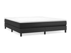 Sommier à Luxameub de lit avec matelas Noir 180x200 Similicuir MWEX68673