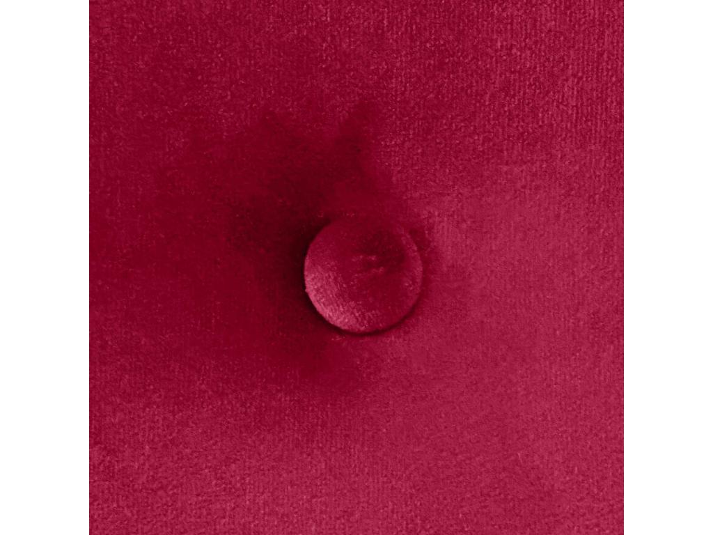 Mobenze Tête de Lit Mobenze Lisse avec Boutons 145x115 avec Pieds de Lit 120/135/140 - Rouge RDFM21682