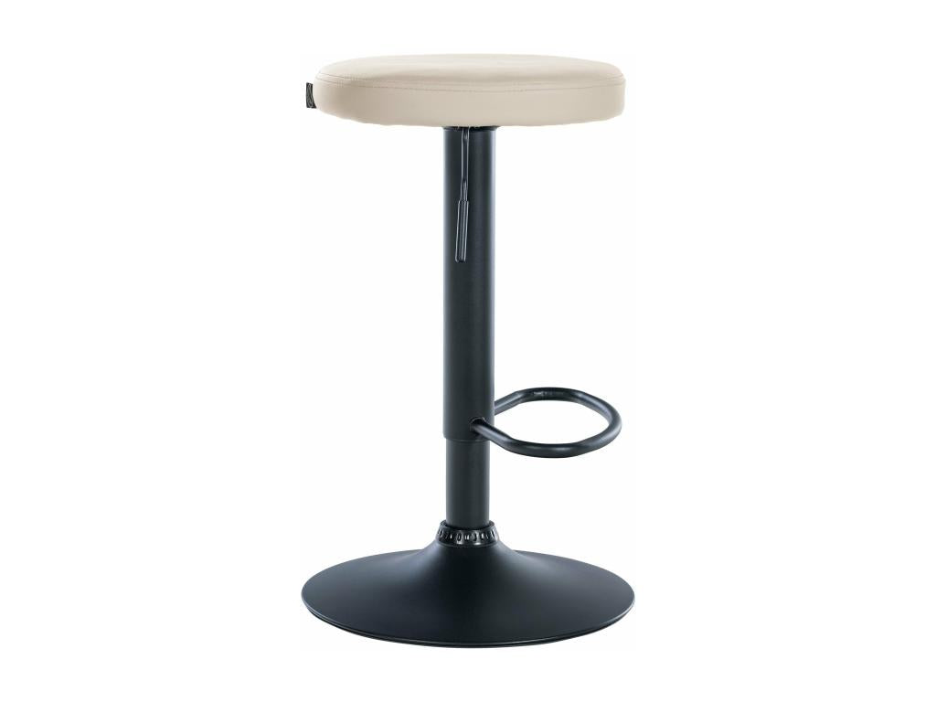 Tabouret de bar x1 métal crème 38,5x38,5x60 cm 10 0005343 BIVP18486
