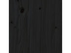 Tête de lit Noir 106x4x100 cm Bois massif de pin MMCB15907