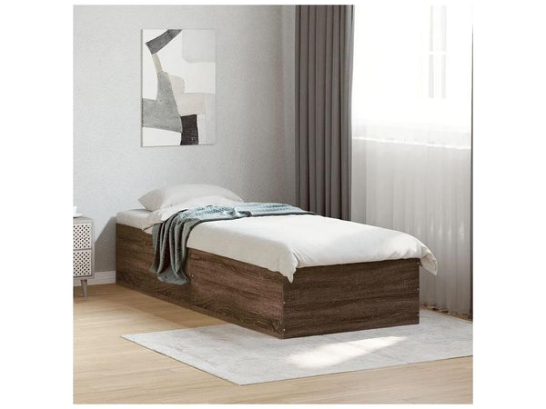 Cadre de lit chêne marron 90x200 Mobenze d'ingénierie QZOD56379