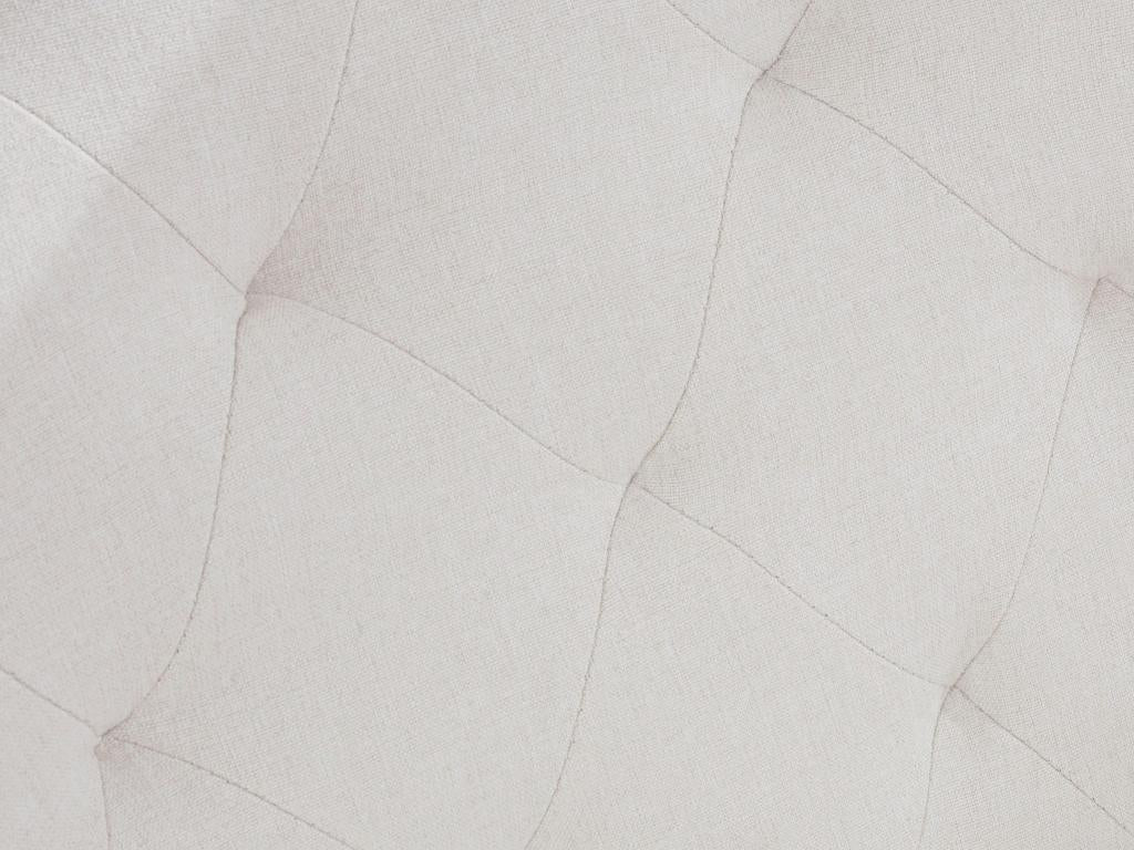 Mobenze - Chaise d'appoint rembourrée en tissu crème WTHY19023