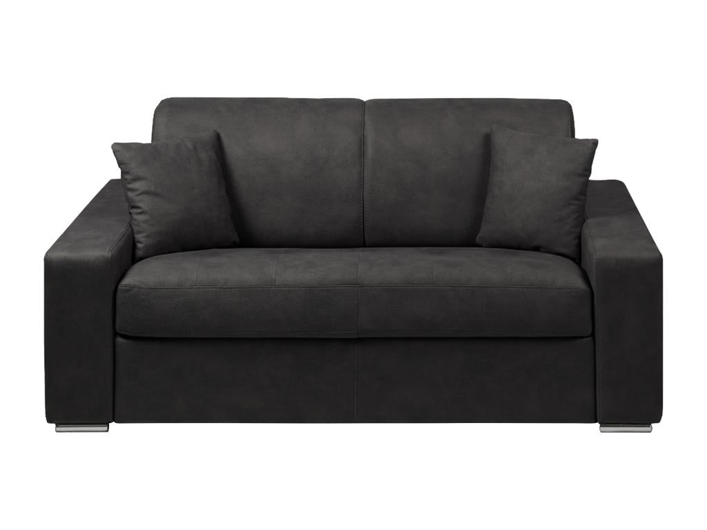 Canapé 2 places convertible express en tissu Mobenze - Anthracite - Couchage 120 cm - Matelas 22 cm FTAN35758