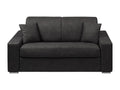Canapé 2 places convertible express en tissu Mobenze - Anthracite - Couchage 120 cm - Matelas 22 cm FTAN35758
